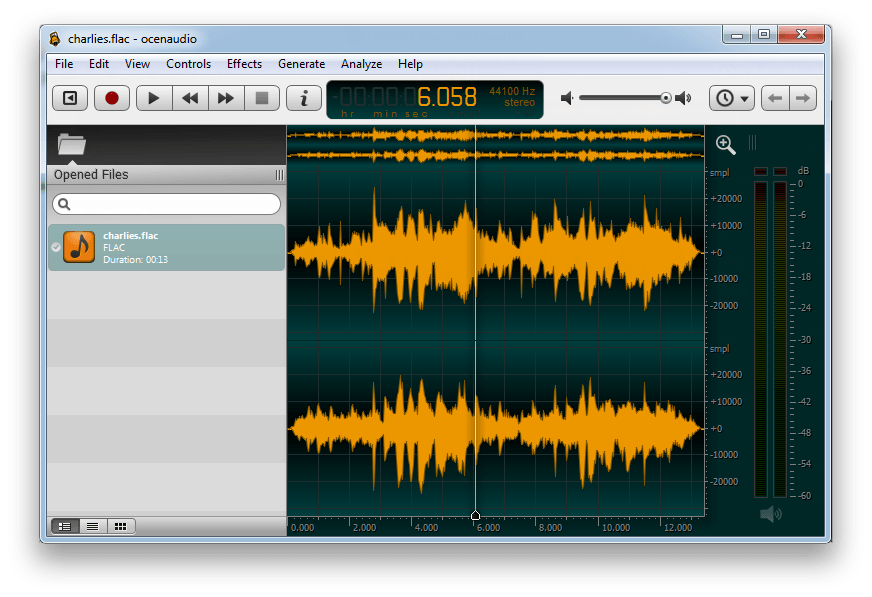 OcenAudio, phần mềm thu âm, phần mềm chỉnh nhạc